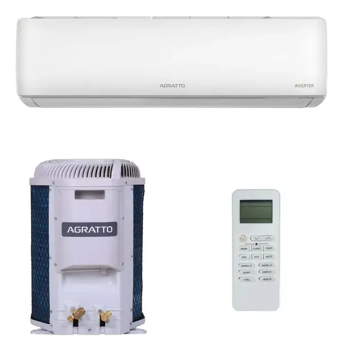 Ar Condicionado Split Hi Wall Agratto Zen Top Inverter 12.000 Btus Frio R-32