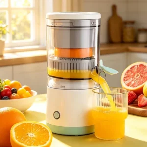 Espremedor Elétrico de Frutas – Praticidade na Sua Cozinha!